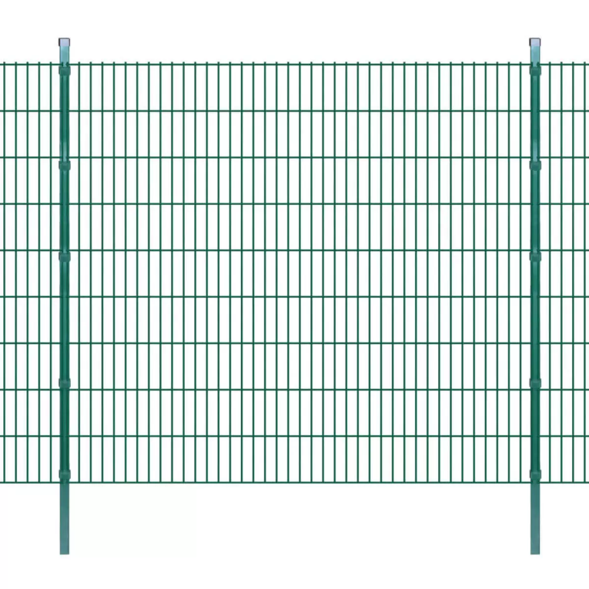 VIDAXL Panneaux et poteaux de cloture 2D pour jardin 2008x1830 mm 10 m