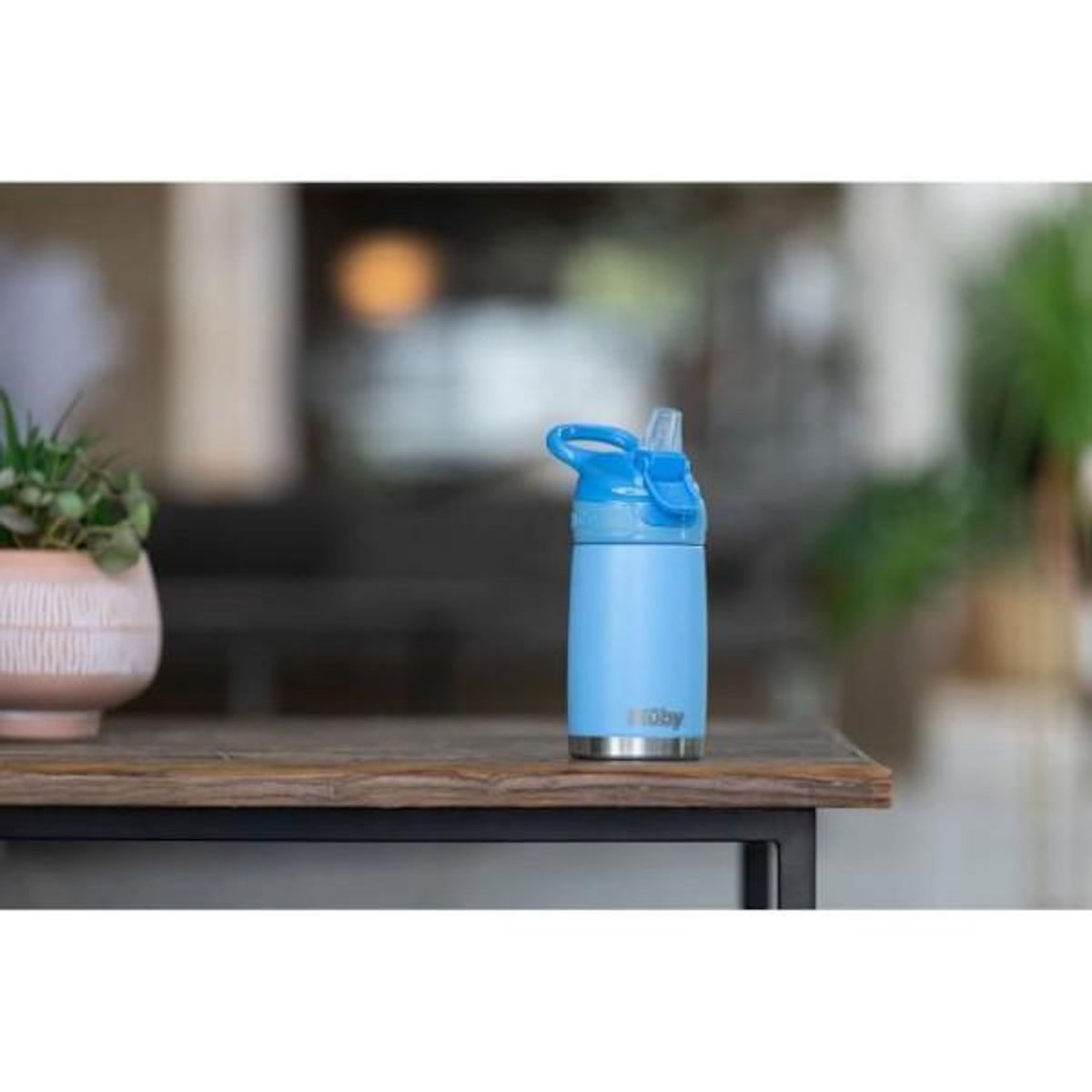 NUBY Gourde isotherme - NUBY - 300 ml - Acier inocydable - Bleu