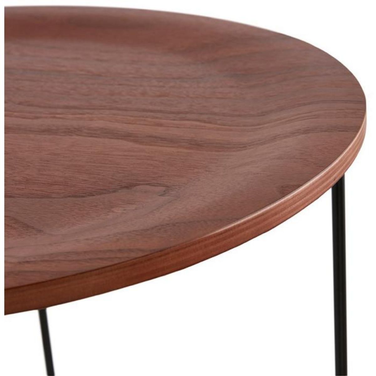 Paris Prix Table d'Appoint Design  Kwiko  46cm Noyer