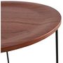 Voir la diapositive 4 : Paris Prix Table d'Appoint Design  Kwiko  46cm Noyer