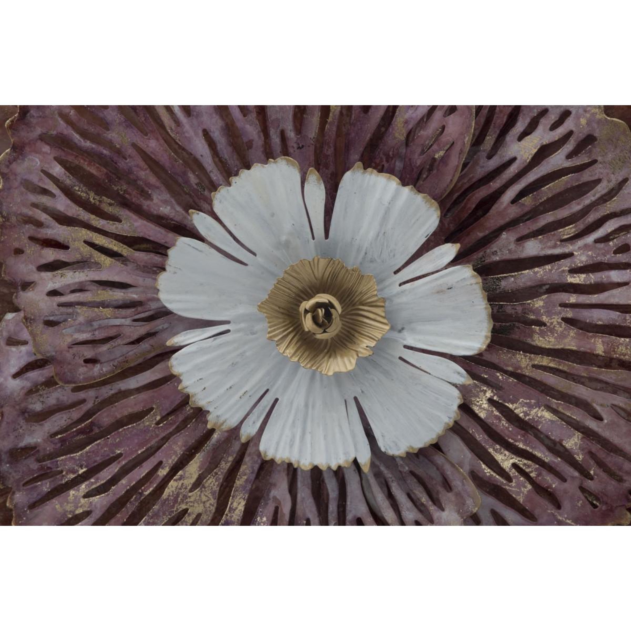 Voir la diapositive 2 : Paris Prix Décoration murale en métal  bunga  73cm multicolore