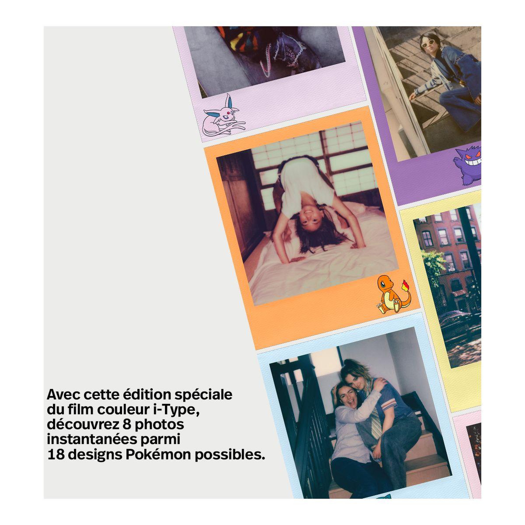 Voir la diapositive 3 : POLAROID Papier photo instantané Color film for i-Type - Pokemon Edition