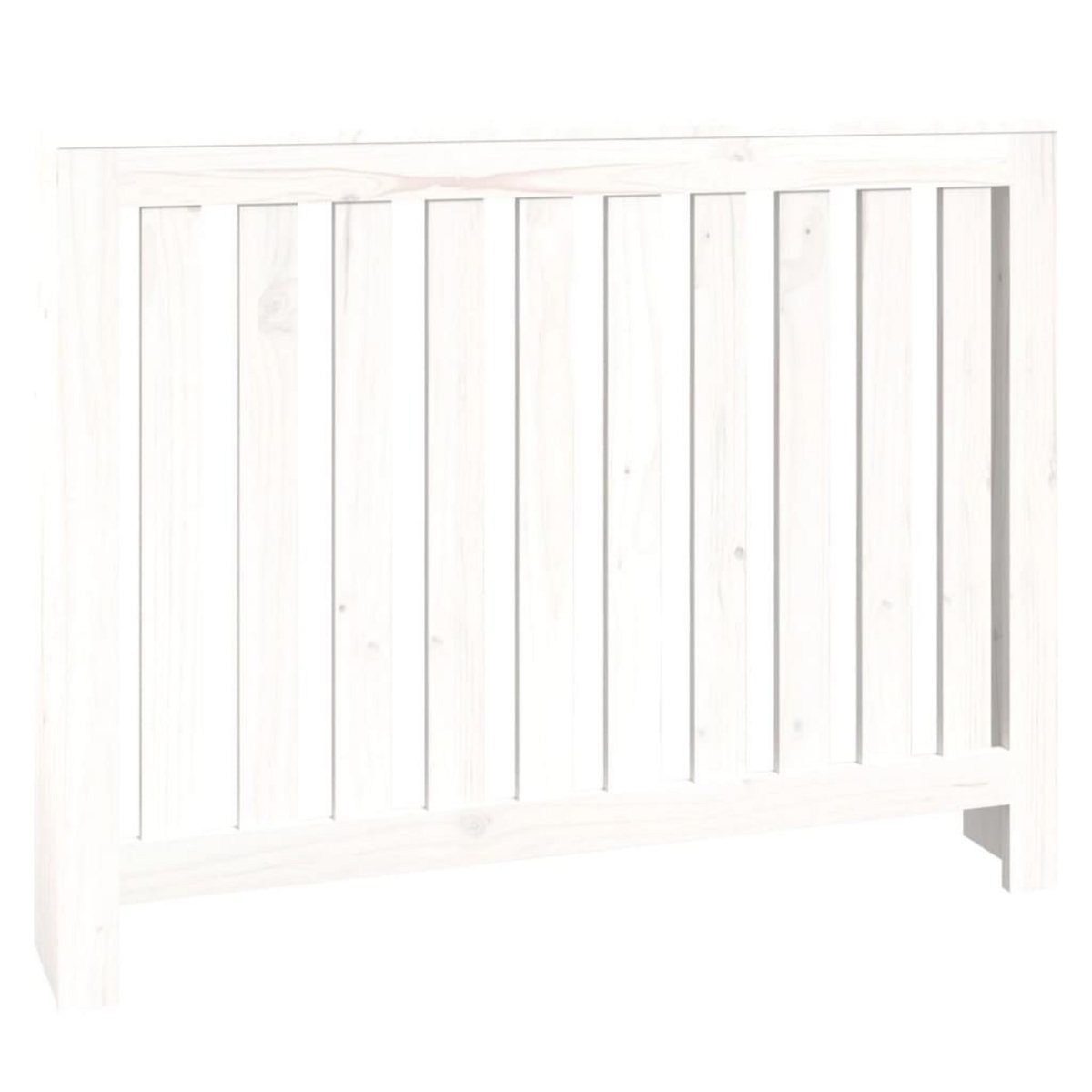 VIDAXL Cache-radiateur Blanc 108,5x19x84 cm Bois massif de pin