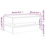 Voir la diapositive 6 : VIDAXL Table basse avec lumieres LED noir 90x50x40 cm