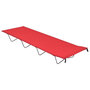 Voir la diapositive 1 : VIDAXL Lit de camping 180x60x19 cm Tissu Oxford et acier Rouge