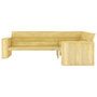 Voir la diapositive 4 : VIDAXL Salon de jardin 4 pcs Bois de pin impregne