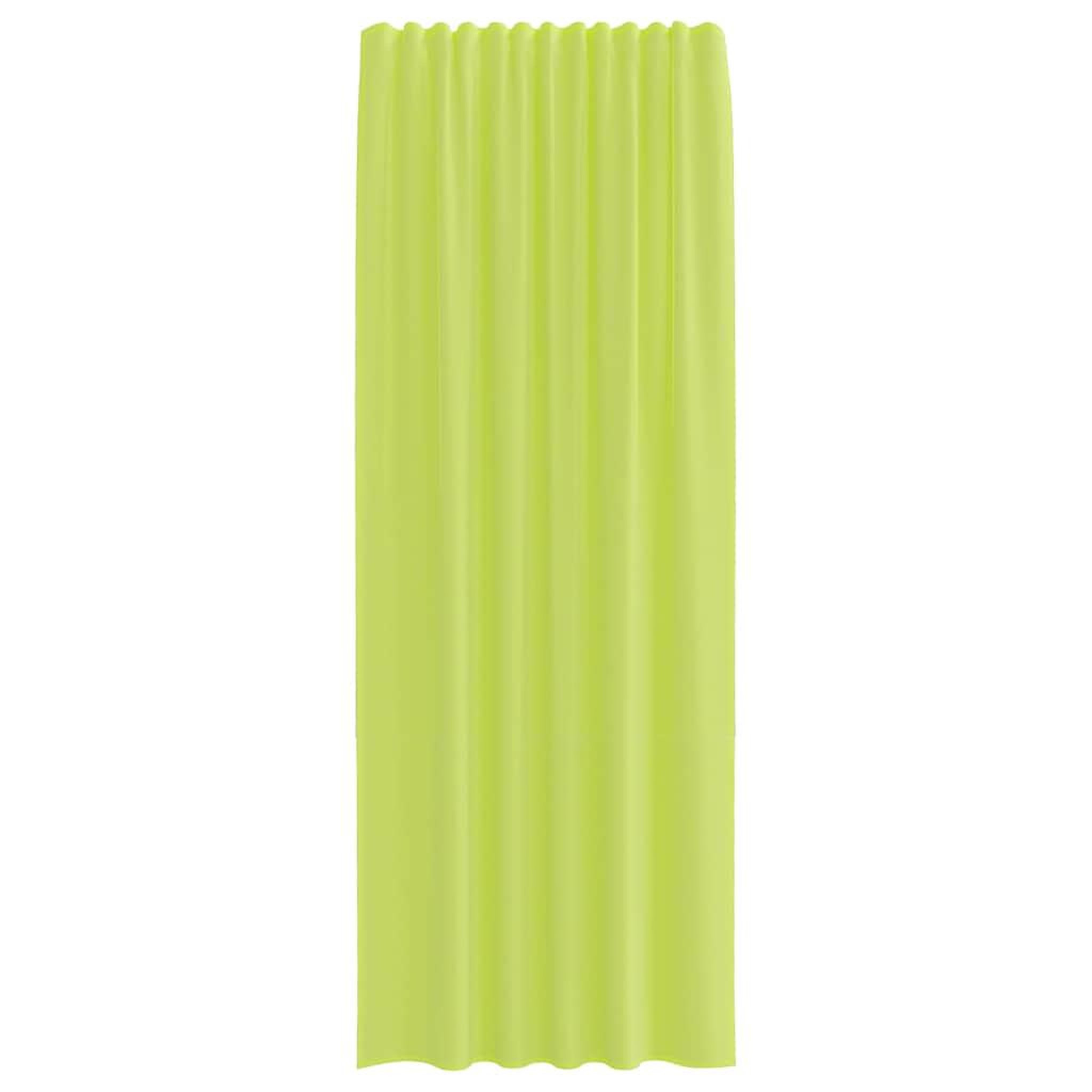 Voir la diapositive 4 : VIDAXL Rideaux en voile avec passants 2 pcs vert pomme