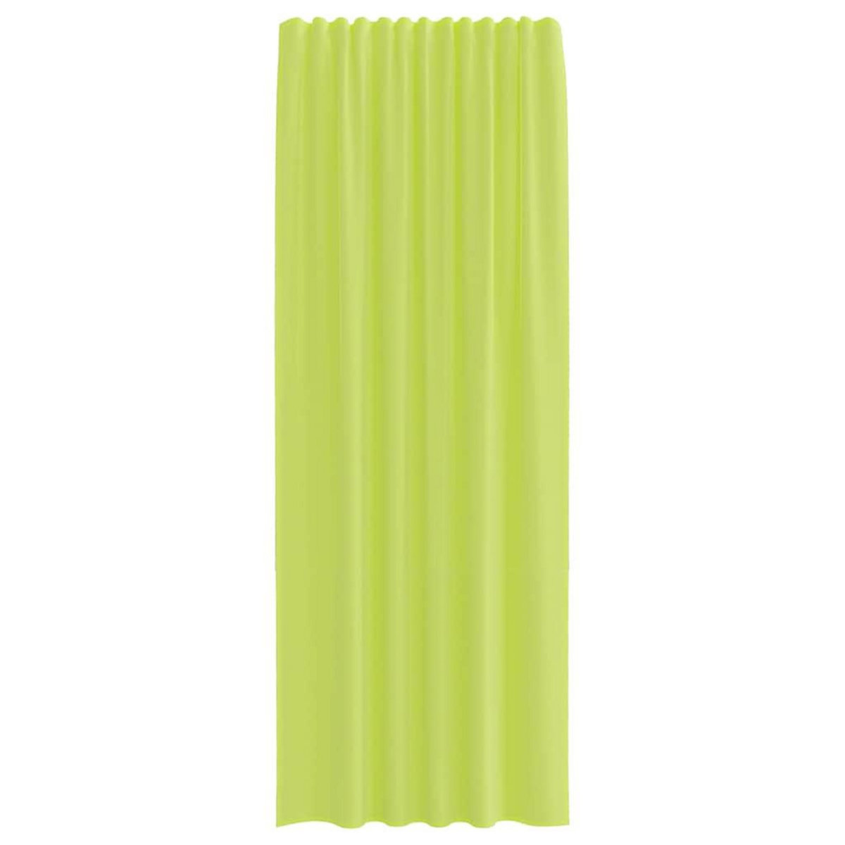 VIDAXL Rideaux en voile avec passants 2 pcs vert pomme