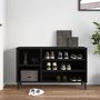 Voir la diapositive 3 : VIDAXL Armoire a chaussures Noir 102x36x60 cm Bois d'ingenierie