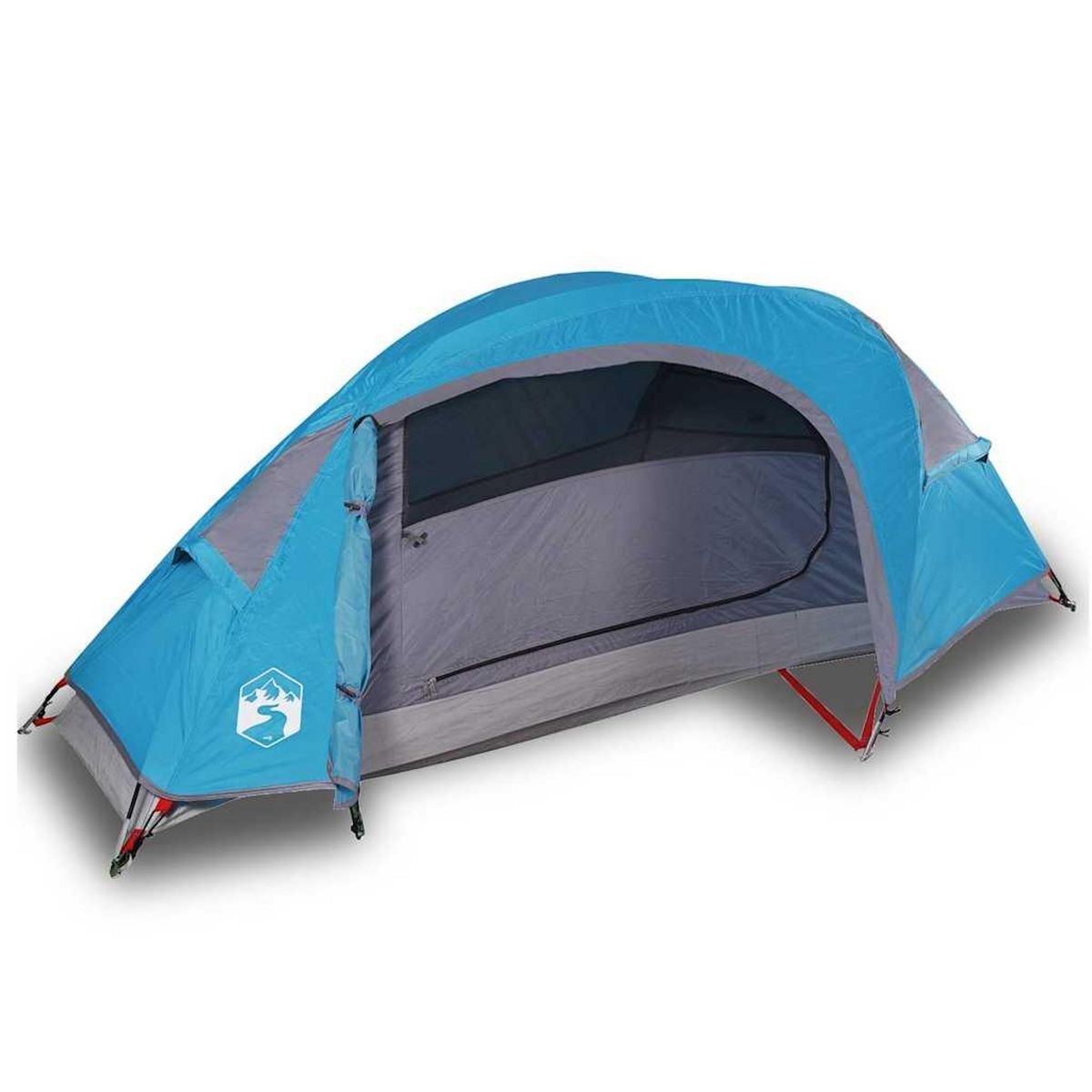 VIDAXL Tente de camping a dome 1 personne bleu impermeable