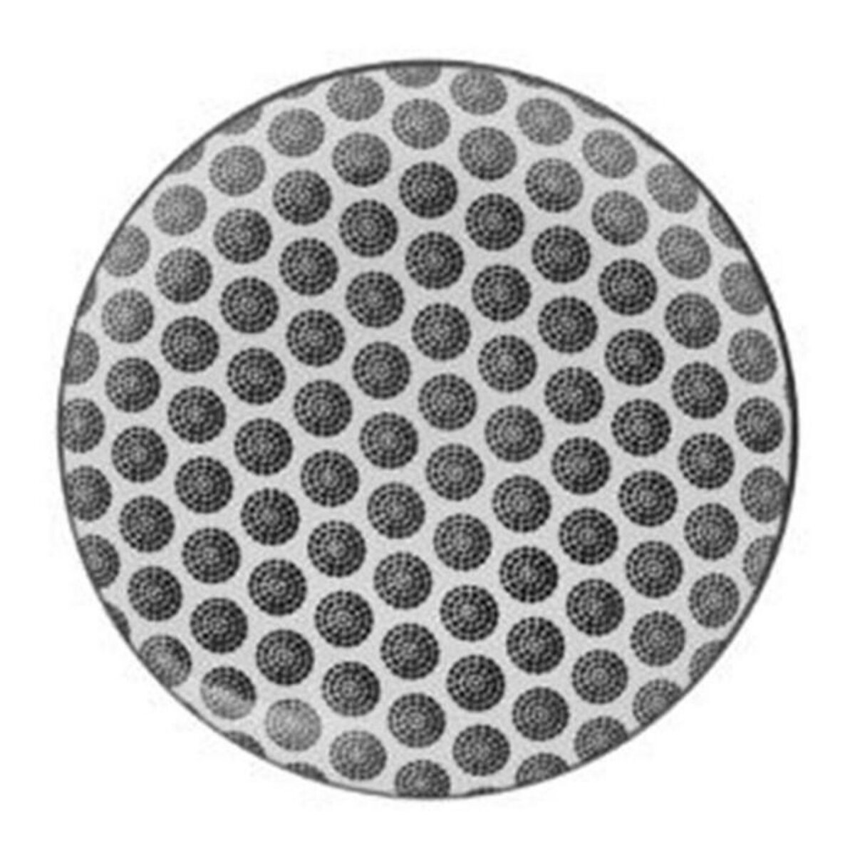 SECRET DE GOURMET Lot de 6 Assiettes Creuses  Bohemia Rond  20cm Noir