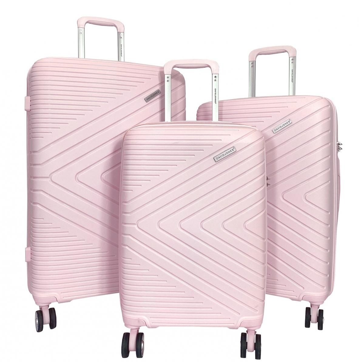 David Jones Lot 3 valises rigides dont 1 valise cabine TSA