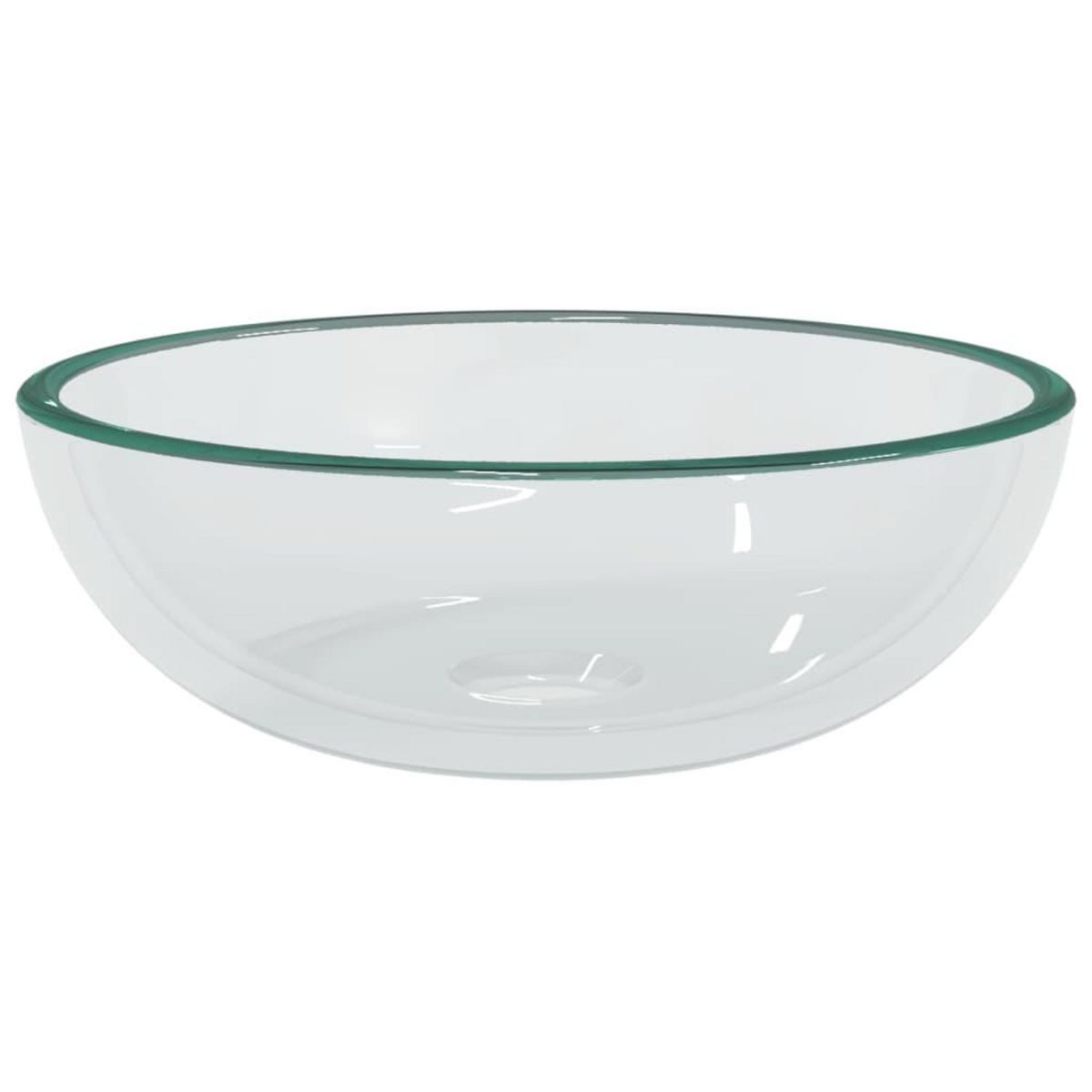 VIDAXL Lavabo Verre trempe 35x12 cm Transparent