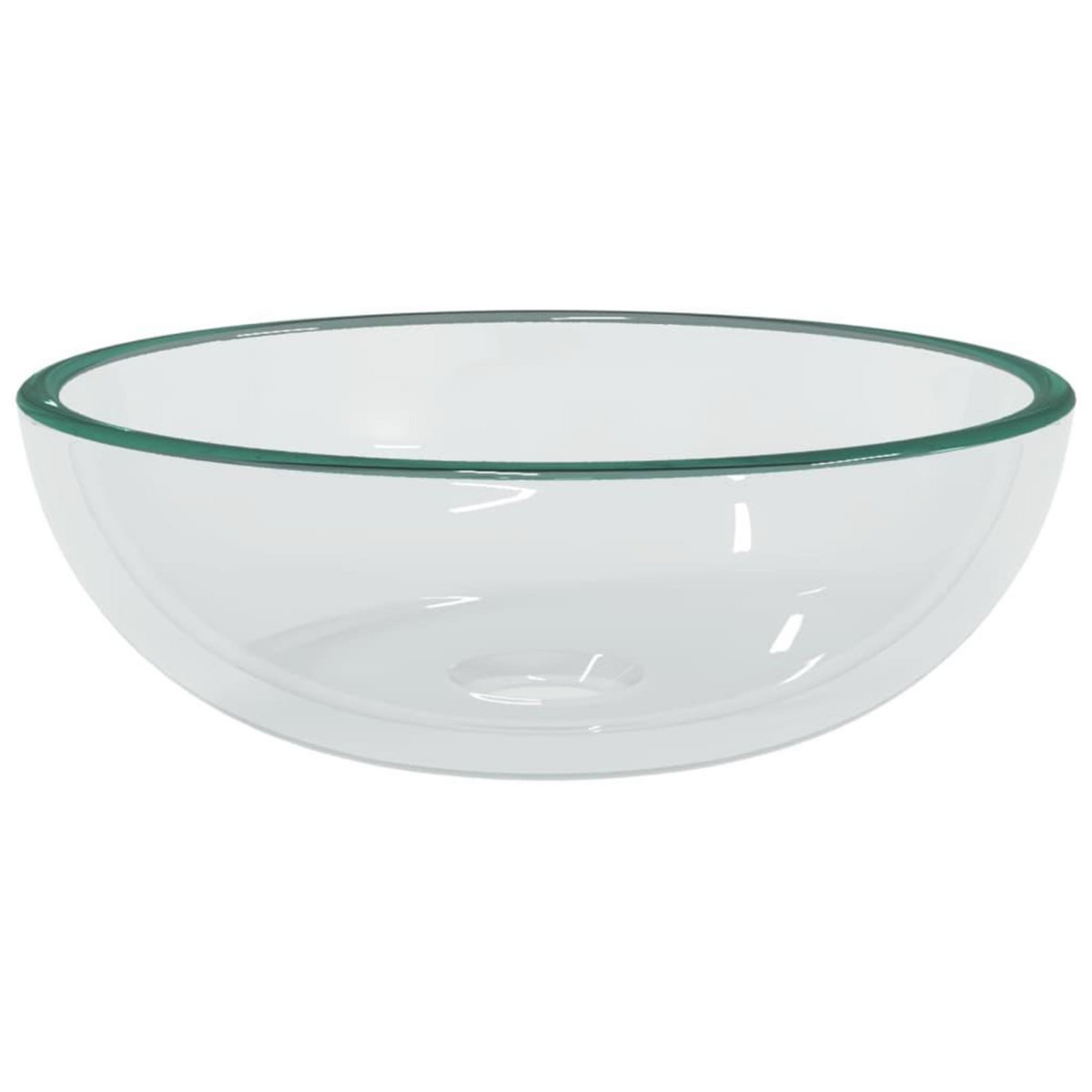 VIDAXL Lavabo Verre trempe 35x12 cm Transparent