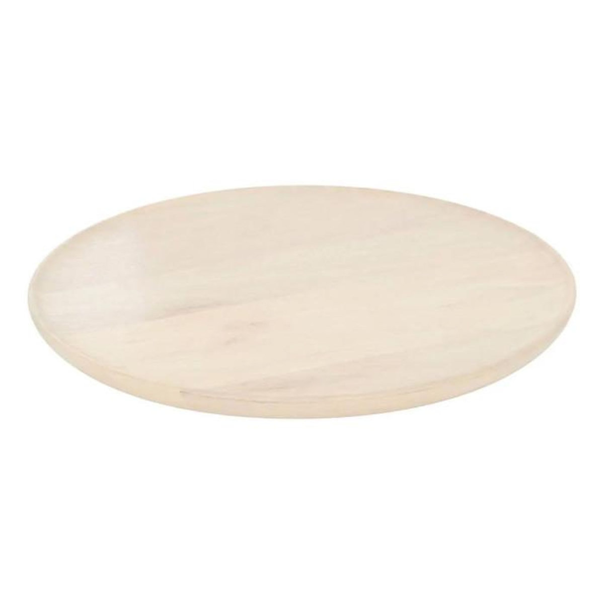 SECRET DE GOURMET Assiette de Présentation en Bois  Ward  30cm Beige