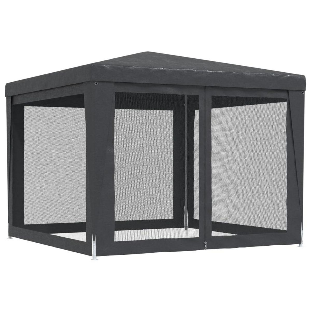 VIDAXL Tente de fete avec 4 parois laterales en maille Anthracite 3x3m