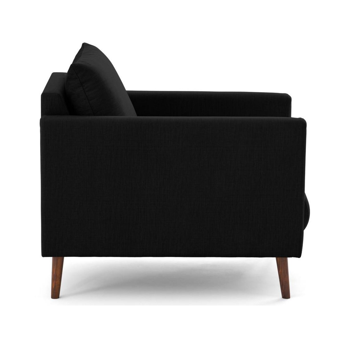 LISA DESIGN Ostrava - fauteuil en velours pieds en bois