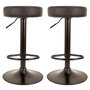 Voir la diapositive 1 : Paris Prix Lot de 2 Tabourets de Bar  Mumford  63-83cm Noir