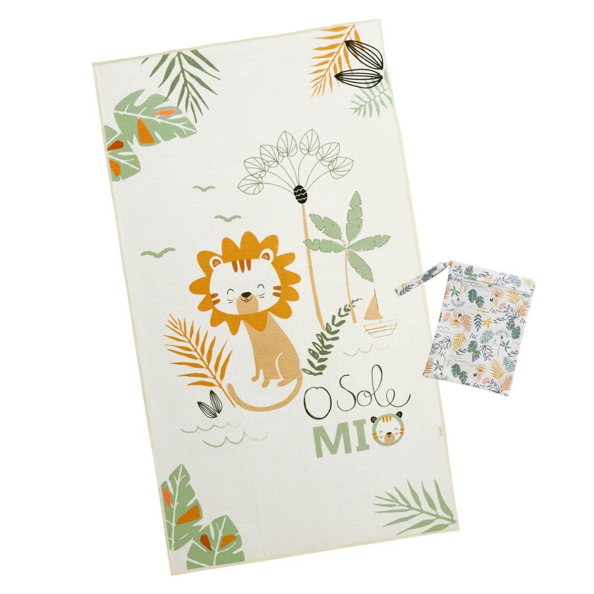 Petit Béguin Serviette de bain bébé + pochette Mio