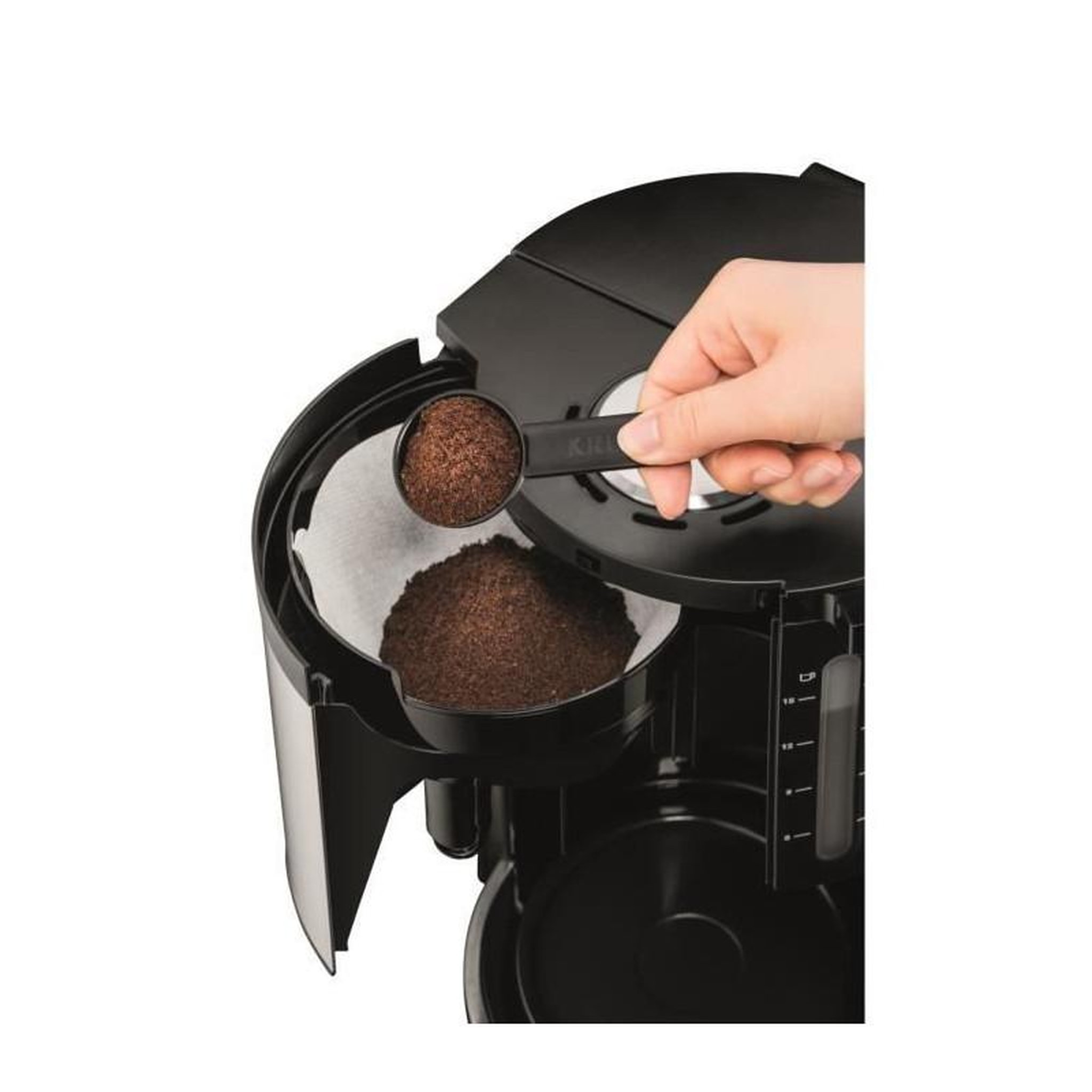 Voir la diapositive 4 : KRUPS KRUPS KM321010 Pro Aroma Plus Cafetiere filtre electrique, 1,25 L soit 15 tasses, Machine a cafe, Noir et inox