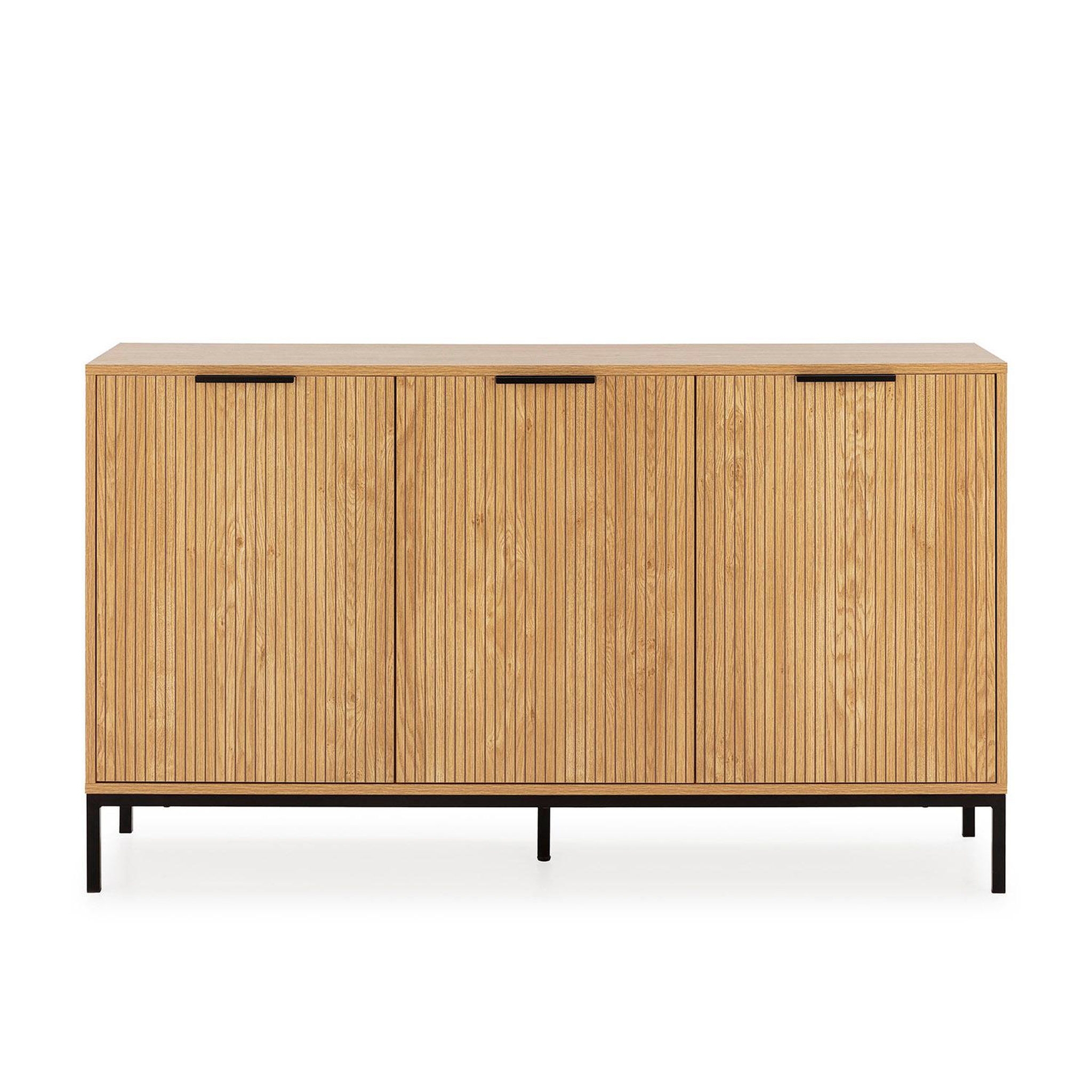 Voir la diapositive 4 : VS VENTA-STOCK Buffet Monica 3 portes couleur bois