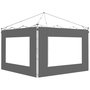 Voir la diapositive 1 : OUTSUNNY Lot de 2 panneaux latéraux barnum tonnelle 6x3 m ou 3x3 m oxford gris