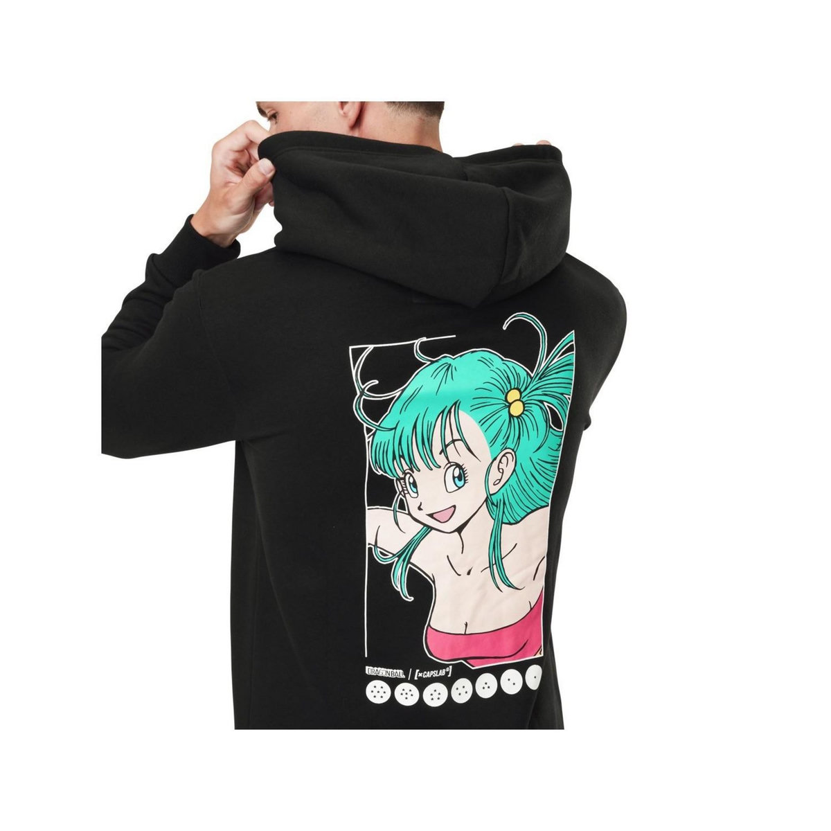 CAPSLAB Sweat à capuche homme Dragon Ball Bulma