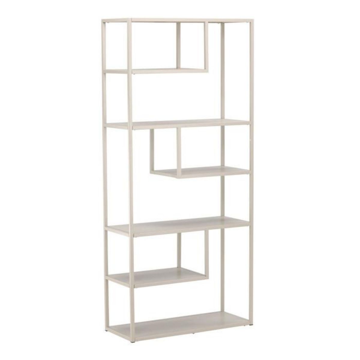Paris Prix Étagère Bibliothèque 6 Niveaux  Staal  188cm Beige