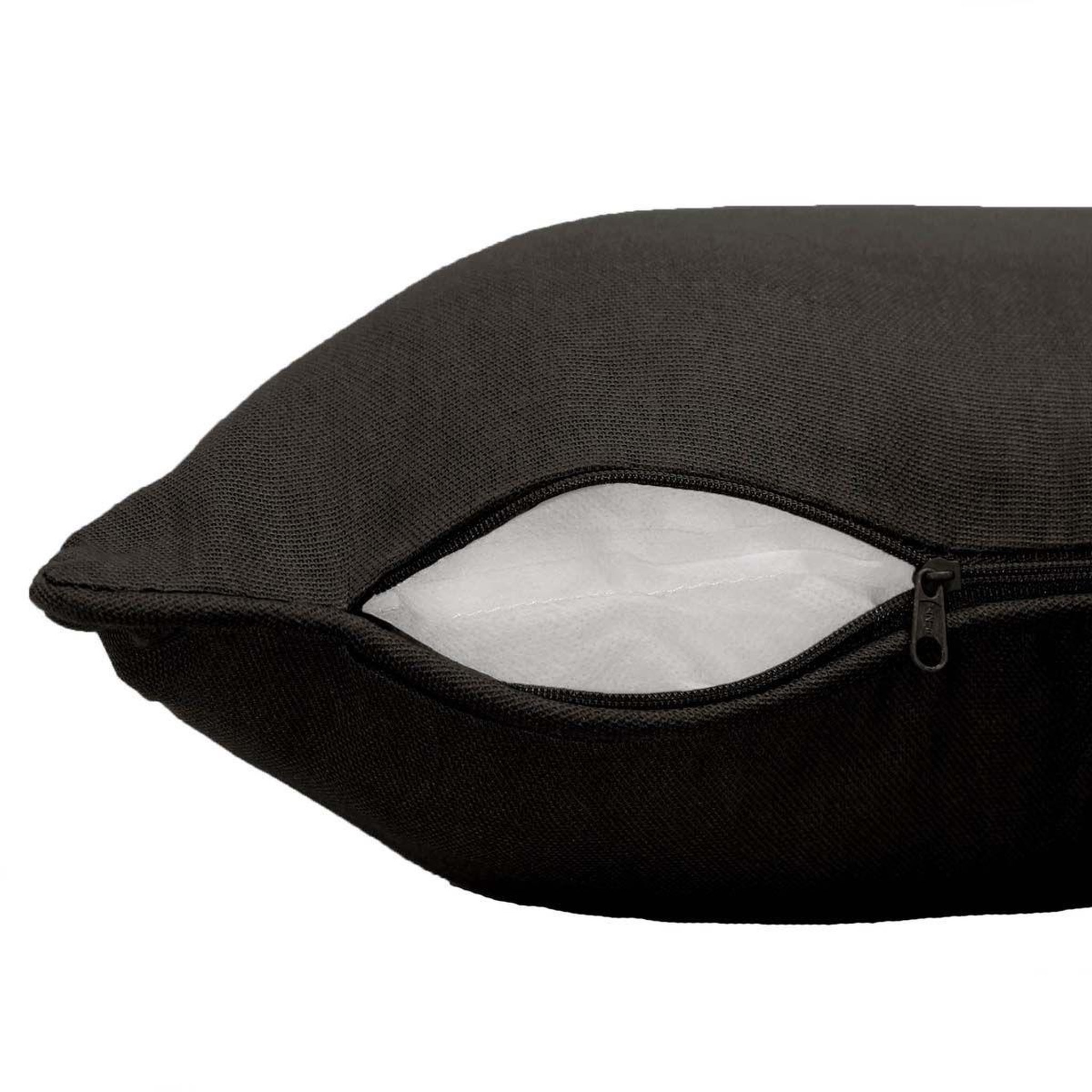 Voir la diapositive 2 : Douceur d'Intérieur Housse de coussin  panama  40x40cm noir