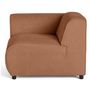 Voir la diapositive 6 : LISA DESIGN Suaro - module d'assise d'angle gauche en tissu texturé
