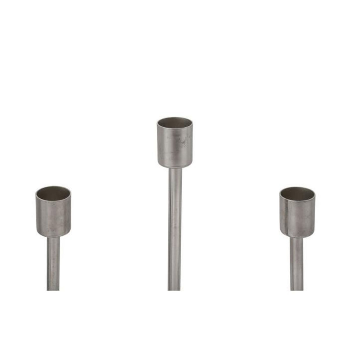 Paris Prix Bougeoir Design en Métal  Isola  39cm Violet & Argent