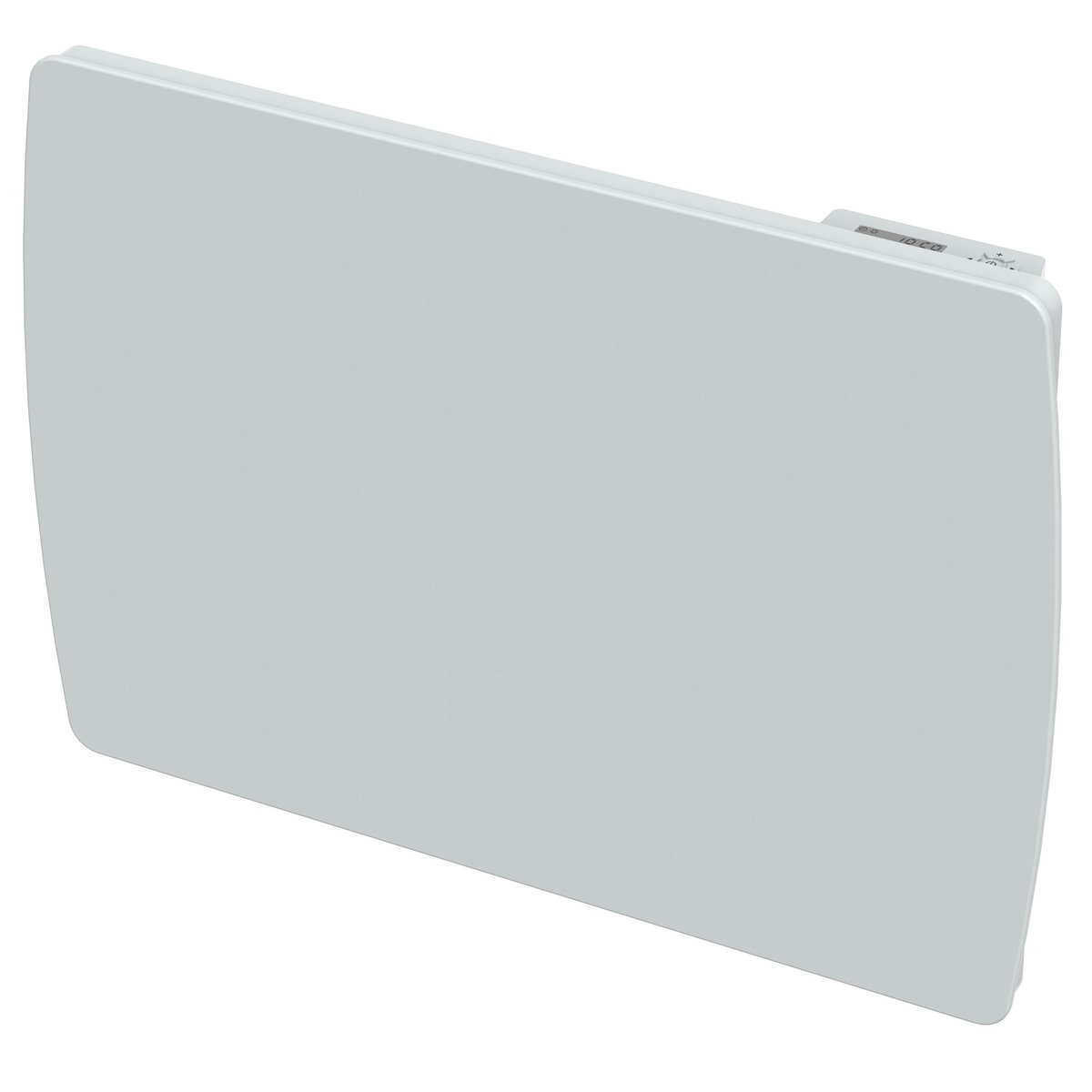 CARRERA Radiateur électrique 1000W à inertie céramique en verre blanc - Lotus - JARPA