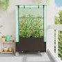 Voir la diapositive 3 : VIDAXL Jardiniere surelevee avec housse et roues aspect rotin