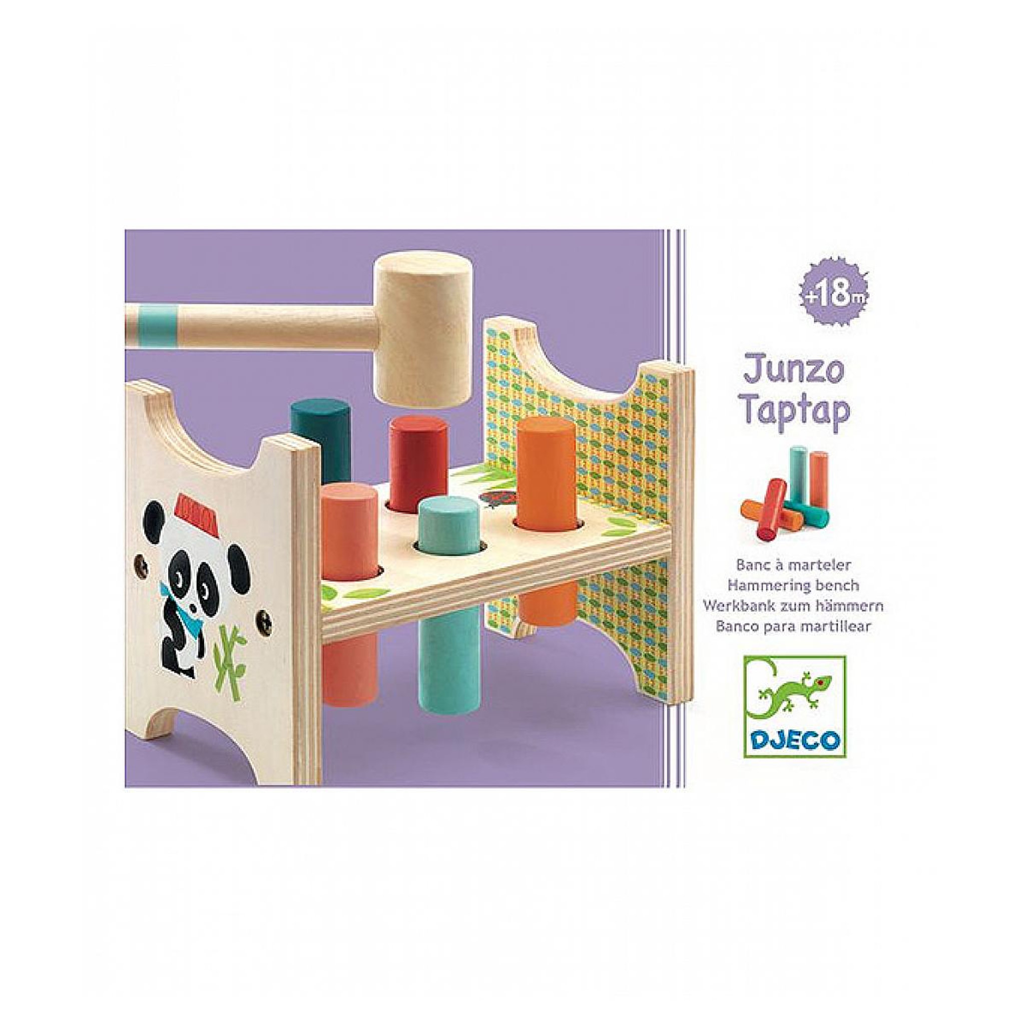 Djeco Junzo Taptap - Jouet d'éveil en bois