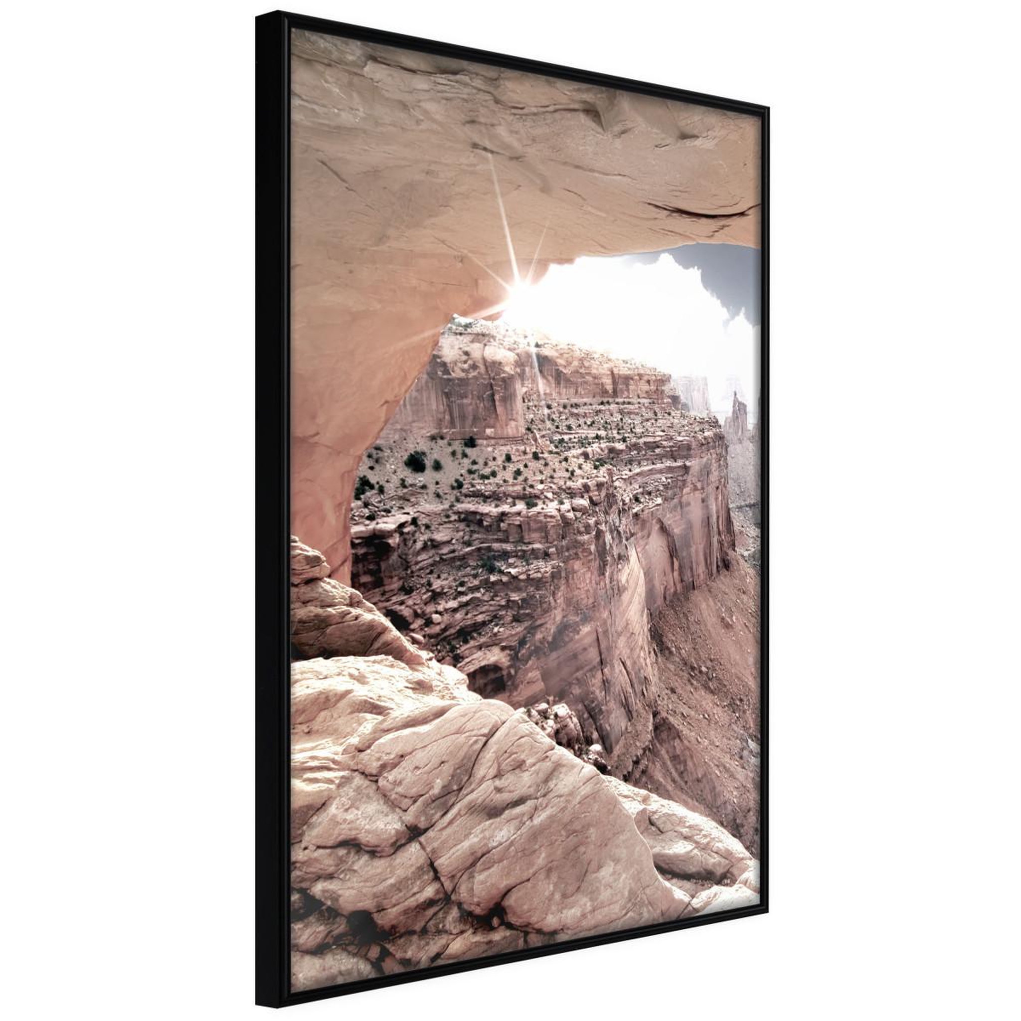 Paris Prix Affiche murale encadrée  beauty of the canyon. Coloris disponibles : Noir, Jaune