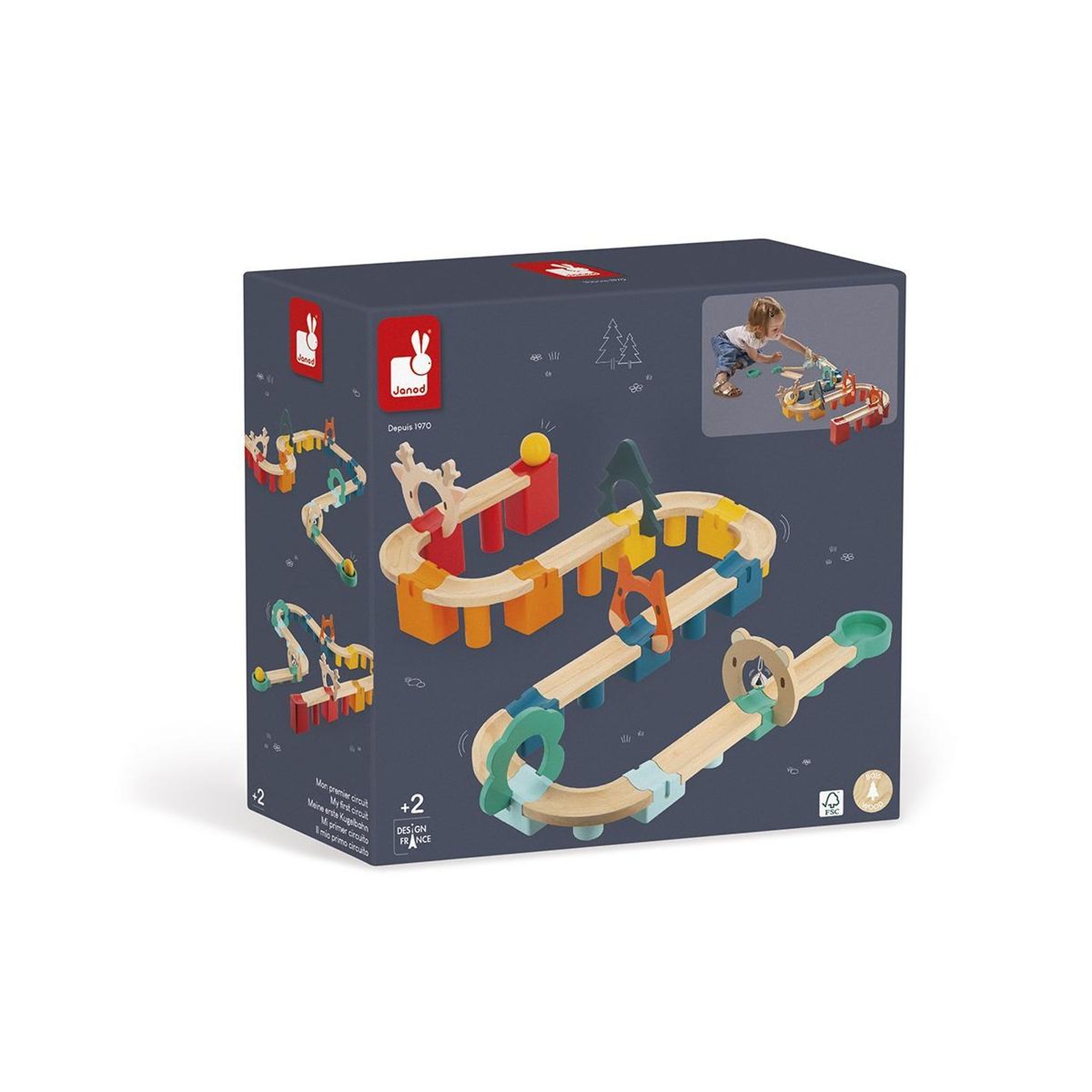 Voir la diapositive 2 : JANOD Mon premier circuit en bois