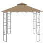 Voir la diapositive 2 : VIDAXL Belvedere 3x3x2,7 m Taupe 160 g/m²