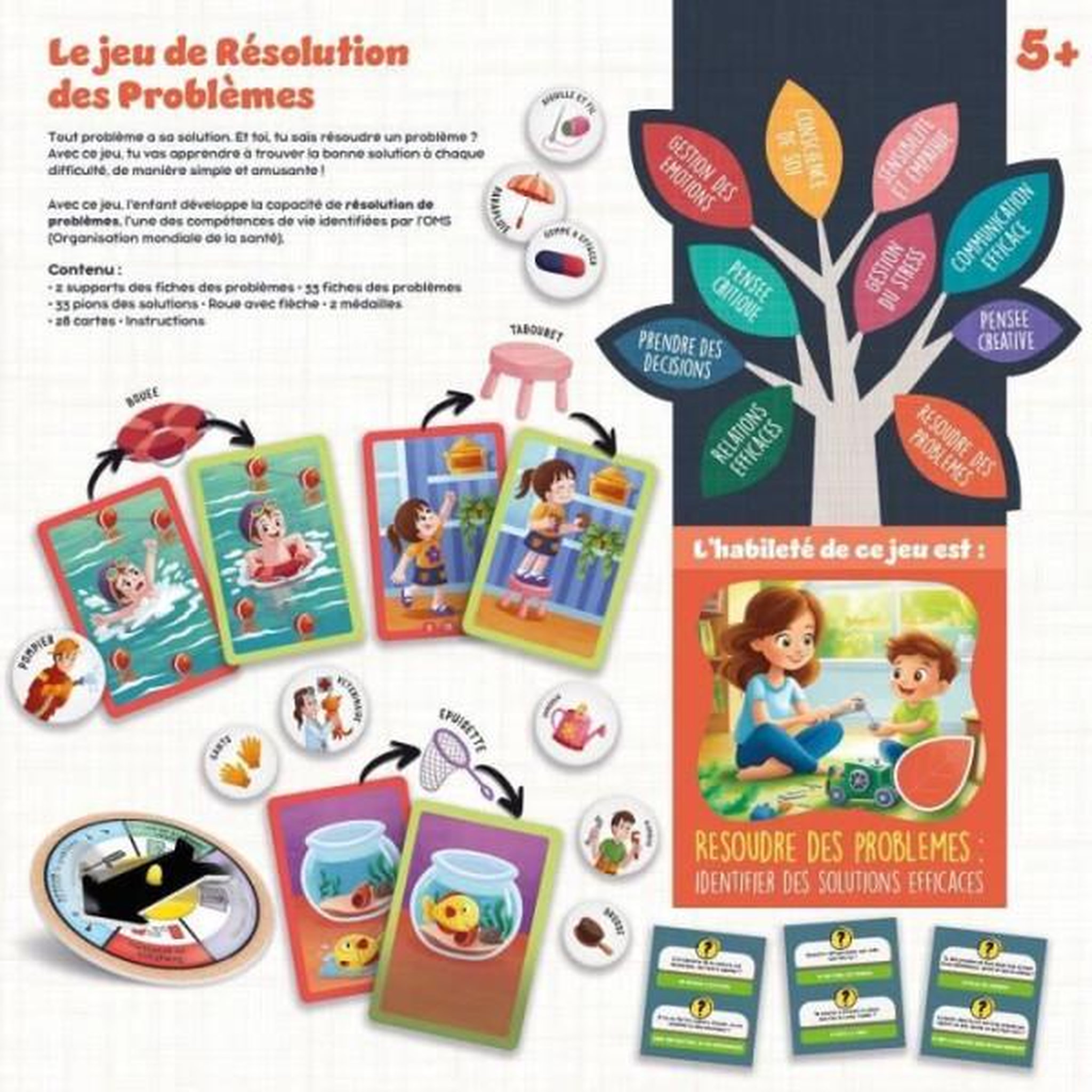 Voir la diapositive 2 : LISCIANI GIOCHI Résolution des problemes - jeu de plateau - life skills - plateau illustré