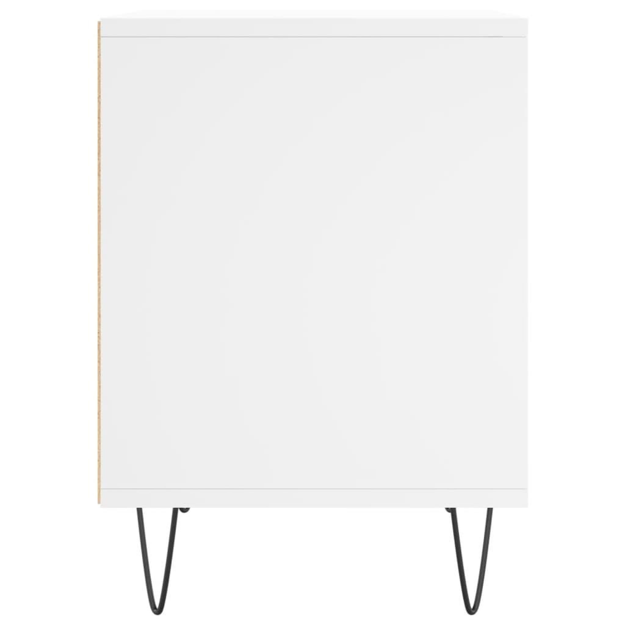 Voir la diapositive 5 : VIDAXL Table de chevet Blanc 40x35x50 cm Bois d'ingenierie