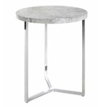 Paris Prix Table d'Appoint Effet Béton  Miguel  54cm Gris