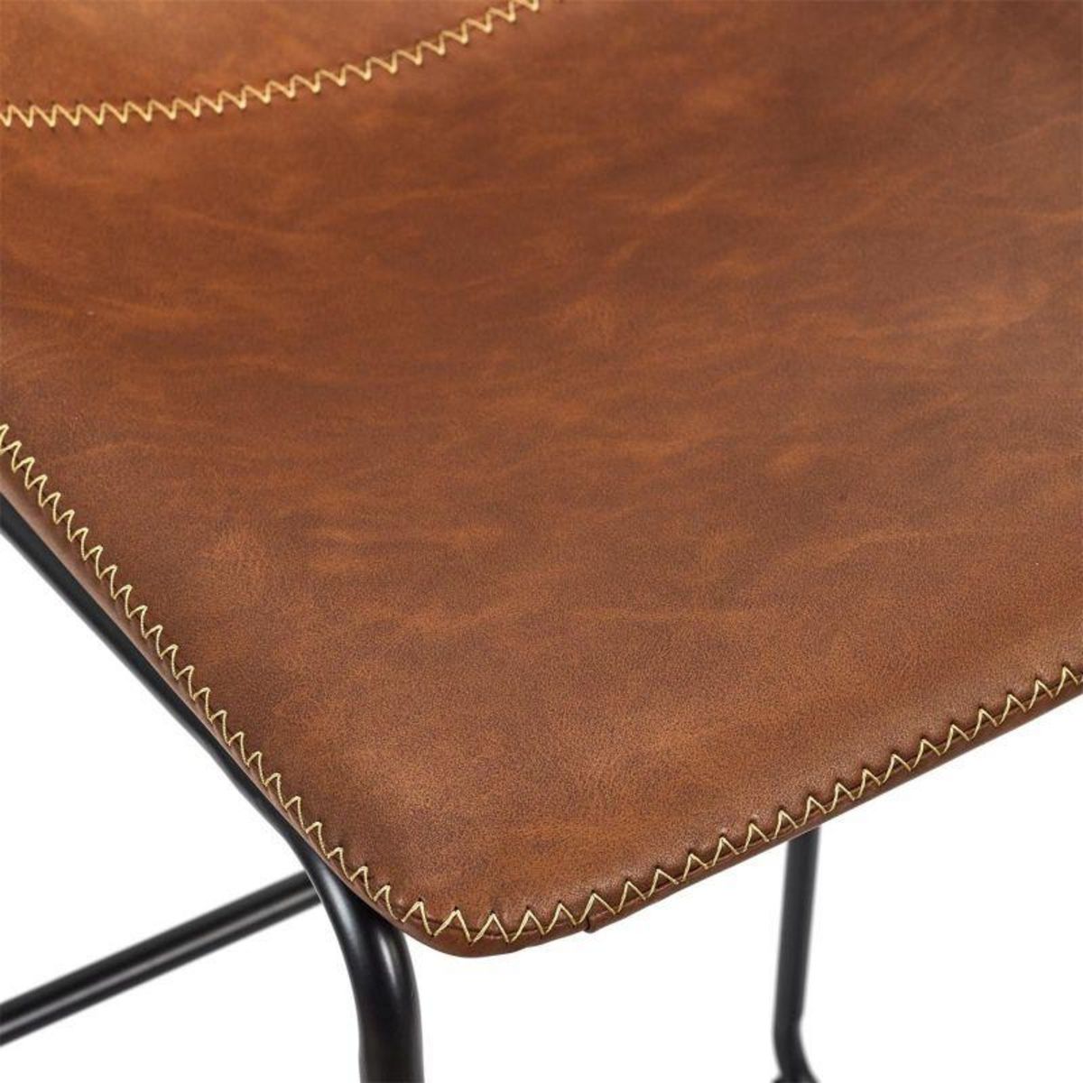 Paris Prix Lot de 2 Tabourets de Bar  Indus  93cm Marron