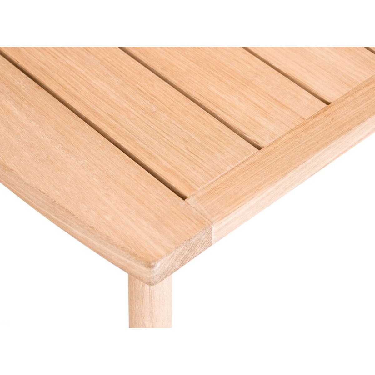 Jardiline Salon de jardin en bois et résine tréssée coloris naturel KOH TAO - 5 places - JARDILINE