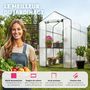 Voir la diapositive 4 : tectake Serre de jardin souple 3,6 m³ avec 4 étagères blanc
