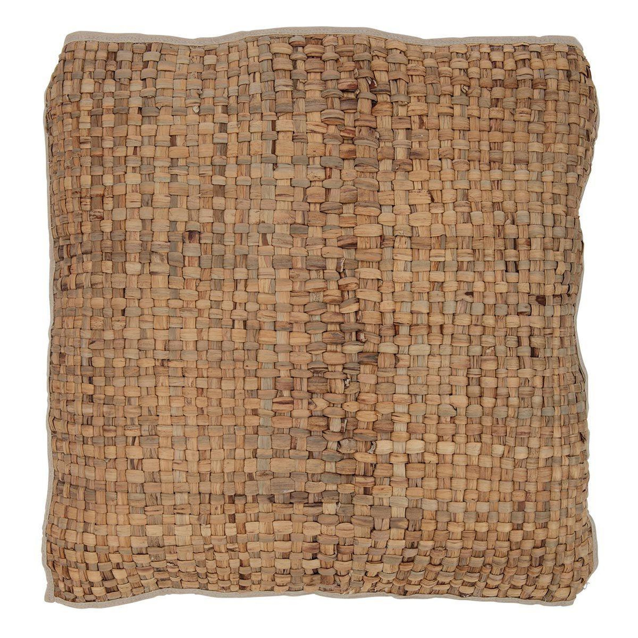 J-LINE Coussin déco carré  mayssa  65x65cm naturel