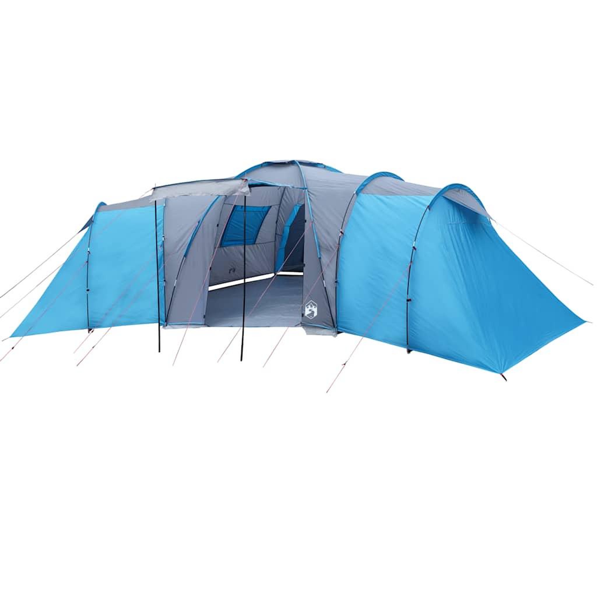 Voir la diapositive 4 : VIDAXL Tente familiale a dome 12 personnes bleu impermeable