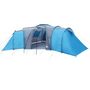 Voir la diapositive 4 : VIDAXL Tente familiale a dome 12 personnes bleu impermeable