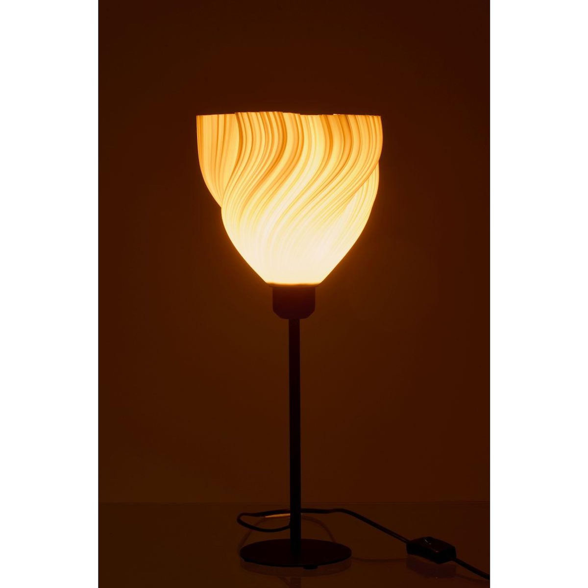 Paris Prix Lampe à Poser Design  Matcha  47cm Noir & Blanc