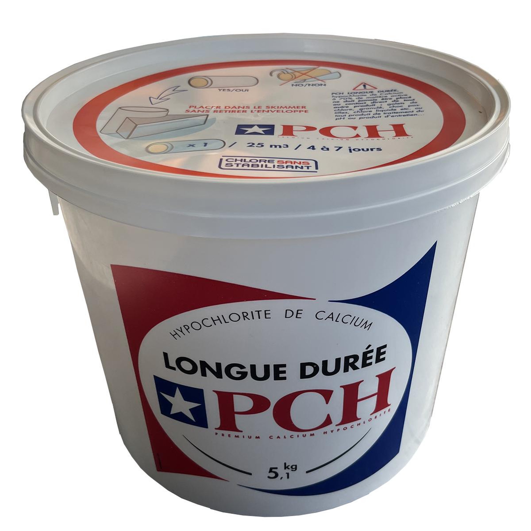 Voir la diapositive 1 : Pch Chlore lent stick 300g 5.1kg - HYPOCHLORITE CALCIUM LONGUE DUREE