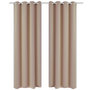 Voir la diapositive 2 : VIDAXL Rideau occultant avec œillets metalliques 270 x 245 cm Creme