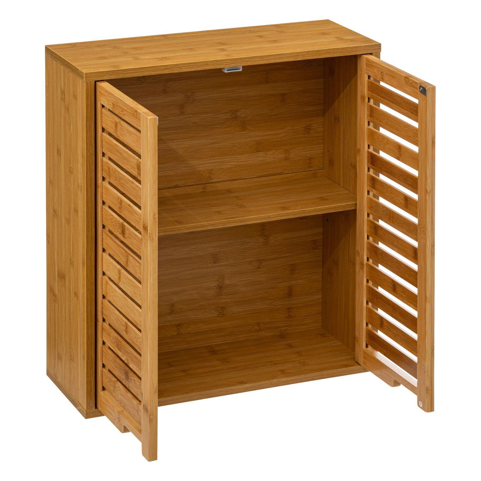Voir la diapositive 3 : ATMOSPHERA Armoire de toilette bambou sicela - 52 x h. 59 cm - marron